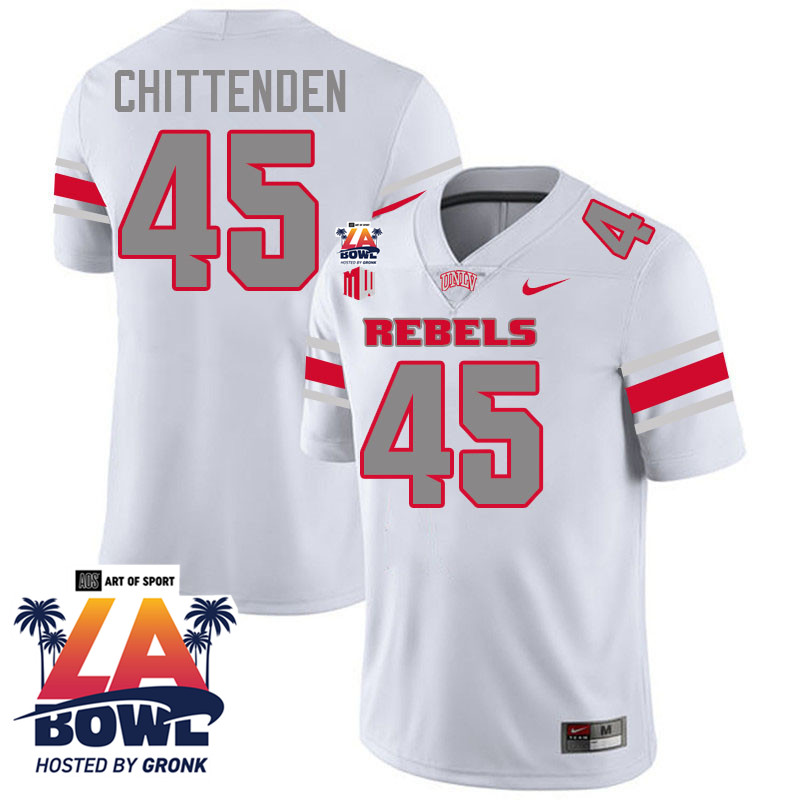 Caden Chittenden LA Bowl Jersey,UNLV Rebels 2024 LA Bowl Jersey-White